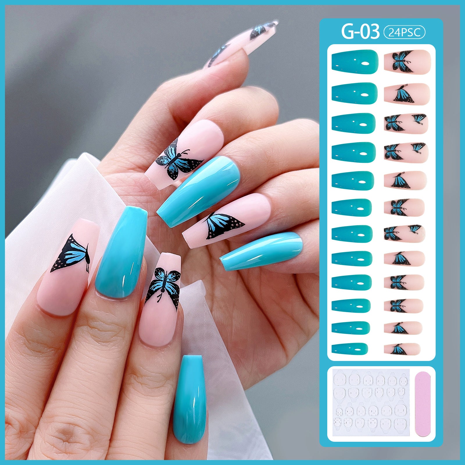 Wholesale Plastic Butterfly Wear Nail Art